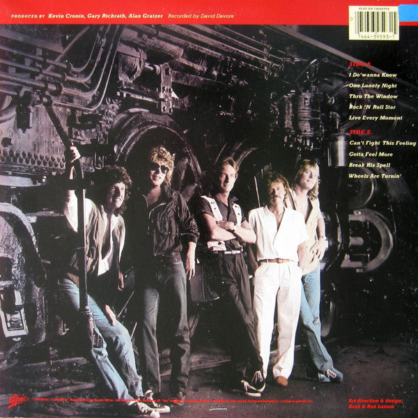 REO Speedwagon - Wheels Are Turnin' (LP, Album, Pit)