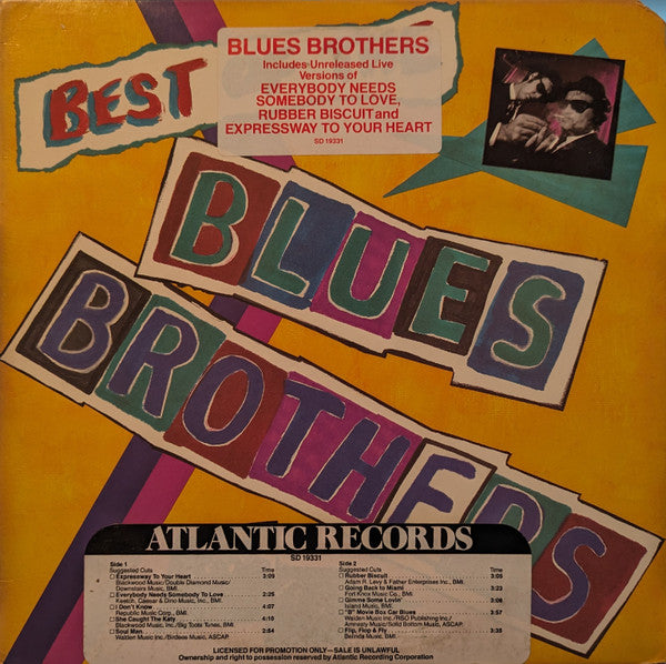 The Blues Brothers - Best Of The Blues Brothers (LP, Comp, All)