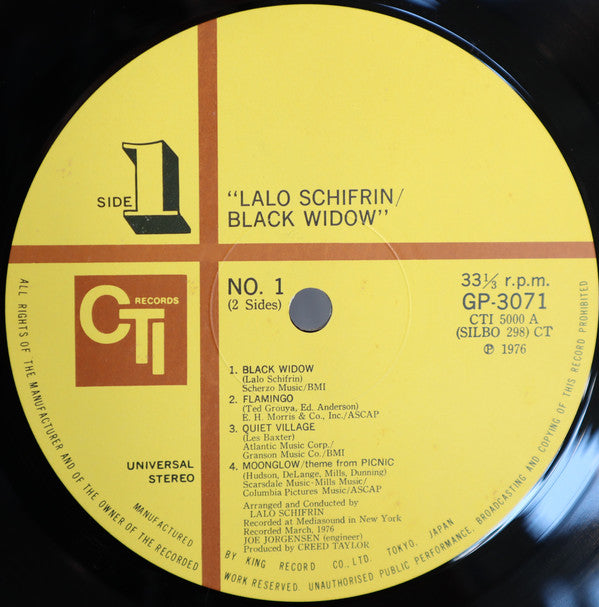 Lalo Schifrin - Black Widow (LP, Album)