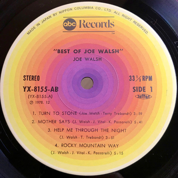 Joe Walsh - The Best Of Joe Walsh (LP, Comp, Gat)