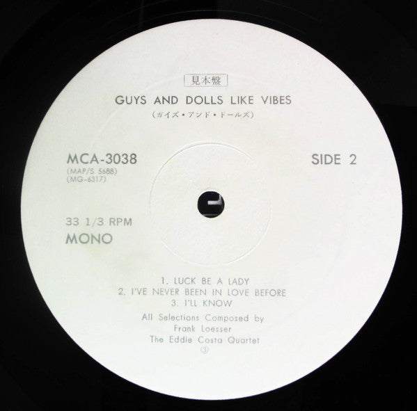 The Eddie Costa Quartet - Guys And Dolls Like Vibes (LP, Mono, Promo)