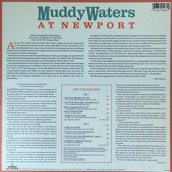 Muddy Waters - Muddy Waters At Newport 1960 (LP, Album, RE, Glo)