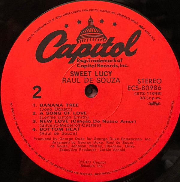 Raul De Souza - Sweet Lucy (LP, Album)