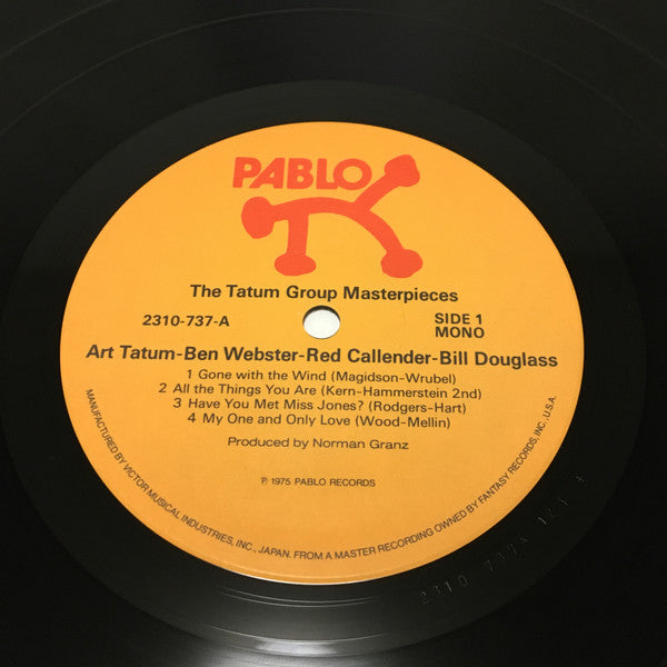 Art Tatum - The Tatum Group Masterpieces(LP, Album, Mono, RE)