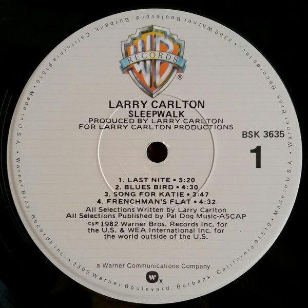 Larry Carlton - Sleepwalk (LP, Album, Los)