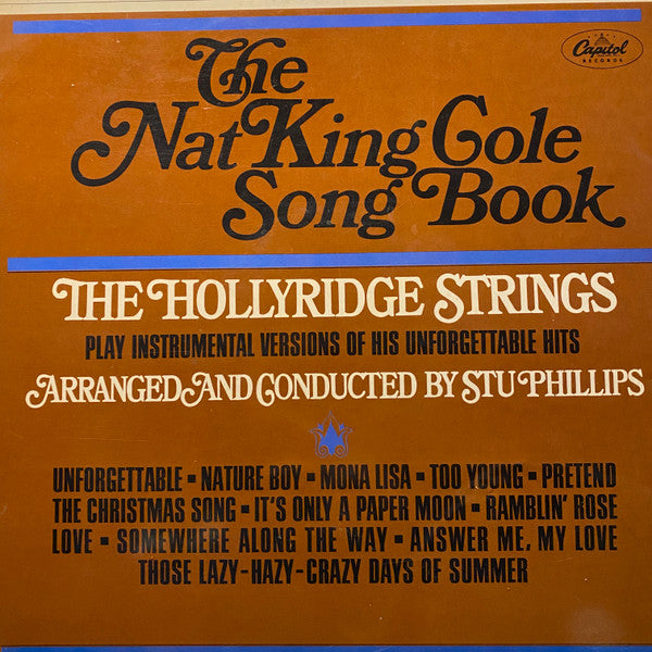The Hollyridge Strings - The Nat King Cole Song Book (LP, red)