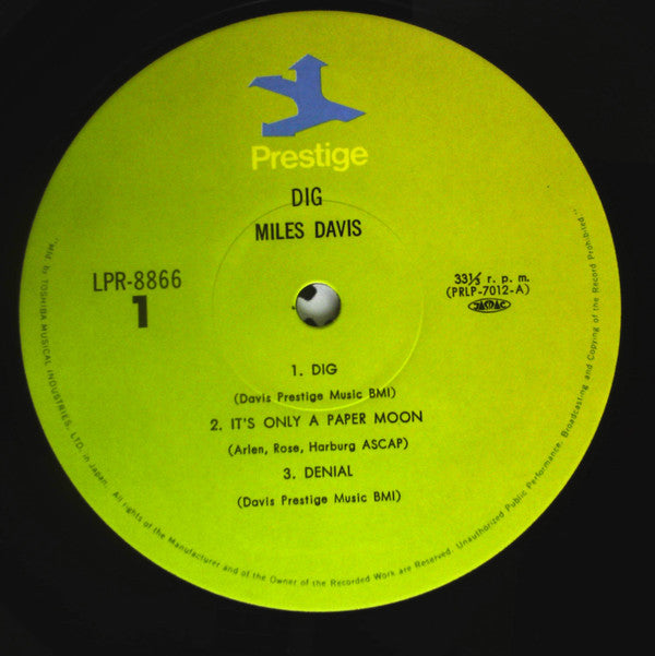 Miles Davis Featuring Sonny Rollins - Dig (LP, Album, Mono, RE)