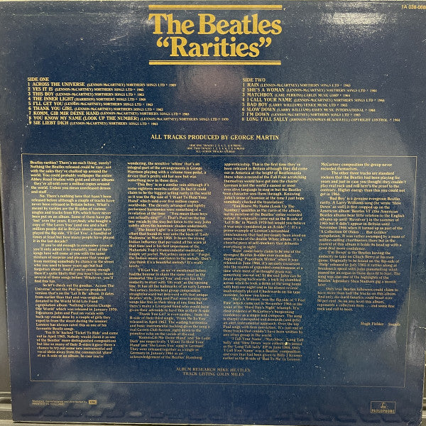 The Beatles - Rarities (LP, Comp, Mono, M/Print, RE)