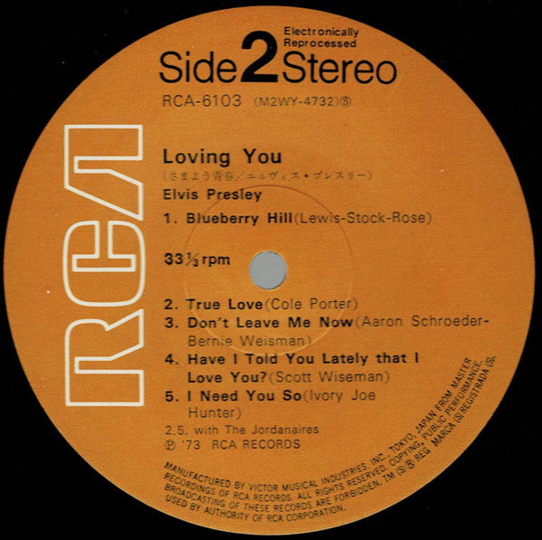 Elvis Presley - Loving You (LP, Album, RE)