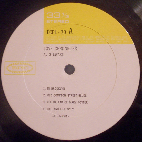 Al Stewart - Love Chronicles (LP, Album, Gat)