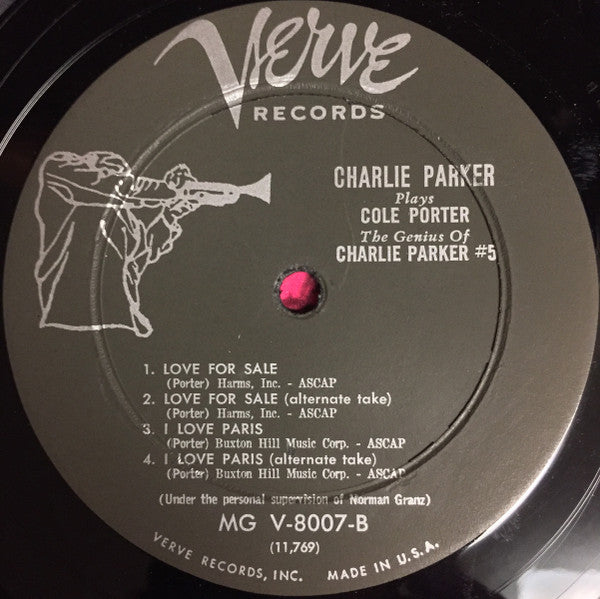 Charlie Parker - Charlie Parker Plays Cole Porter (LP, Album, Mono)