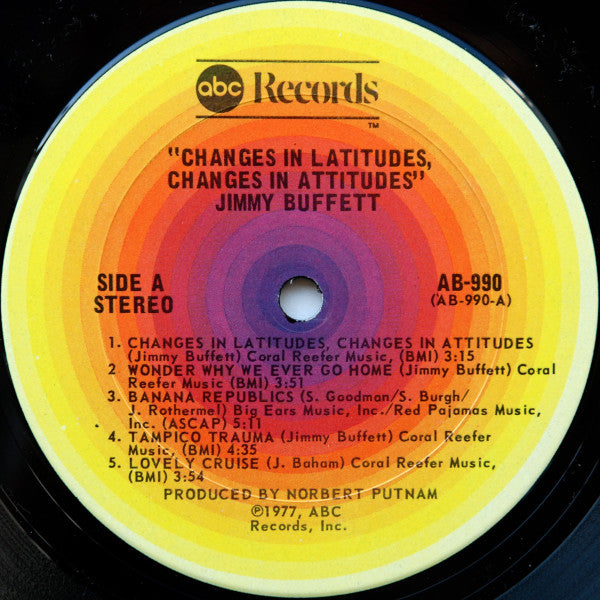 Jimmy Buffett - Changes In Latitudes, Changes In Attitudes(LP, Albu...