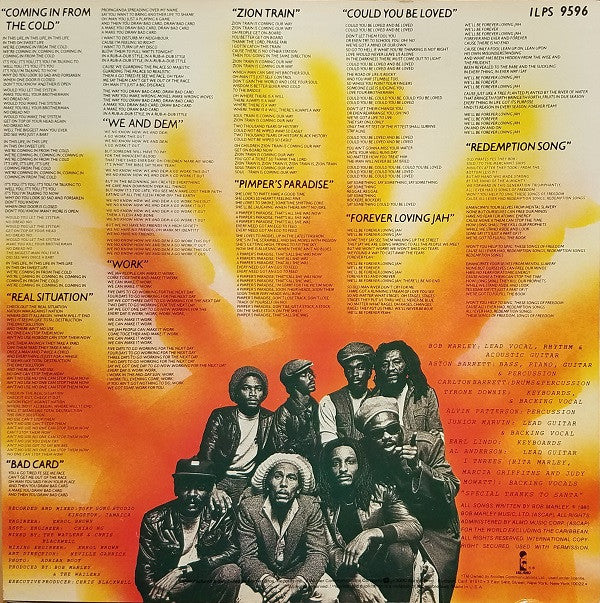 Bob Marley & The Wailers - Uprising (LP, Album, Los)