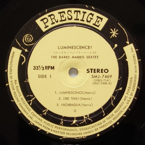 The Barry Harris Sextet - Luminescence! (LP, Album)