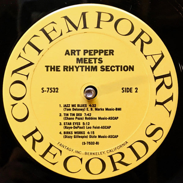 Art Pepper - Art Pepper Meets The Rhythm Section (LP, Album, RE)