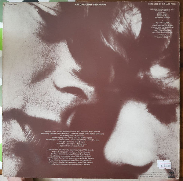 Art Garfunkel - Breakaway (LP, Album)