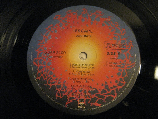 Journey - Escape (LP, Album, Promo)