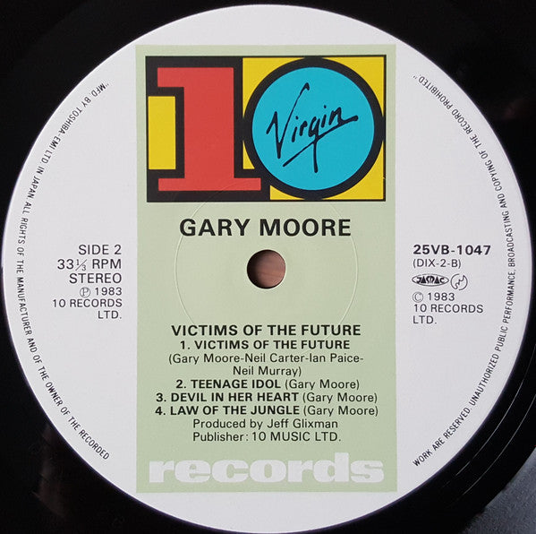 Gary Moore - Victims Of The Future (LP, Album, RE)