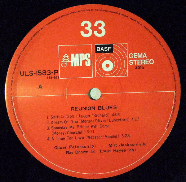 Oscar Peterson - Reunion Blues (LP, Album, RE)