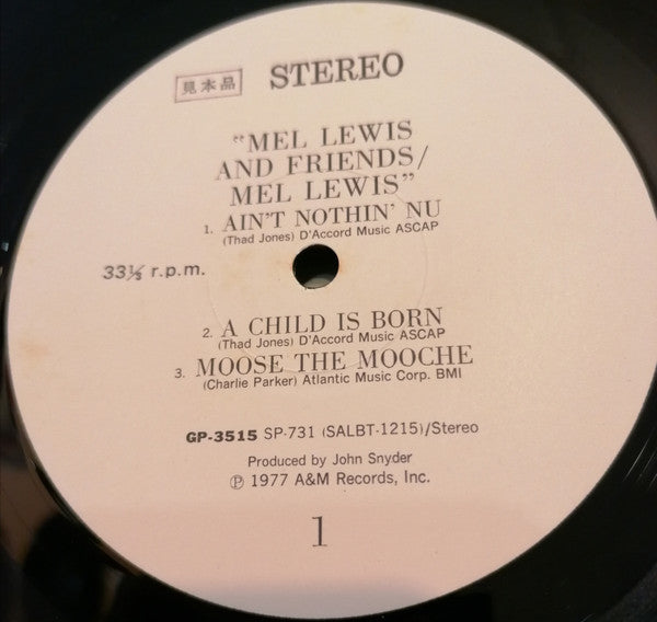 Mel Lewis - Mel Lewis And Friends (LP, Album, Promo, Gat)
