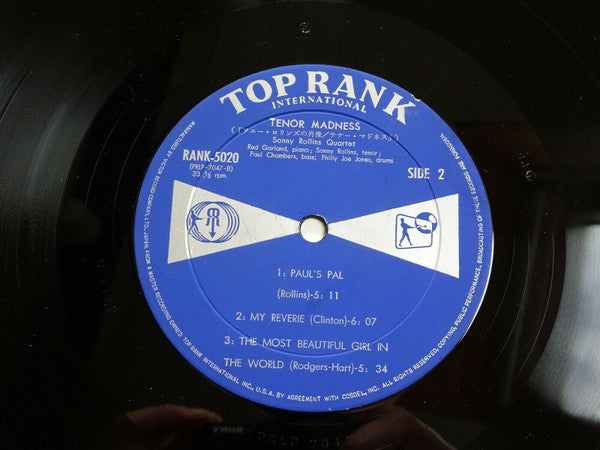 Sonny Rollins Quartet - Tenor Madness (LP, Album, Mono)