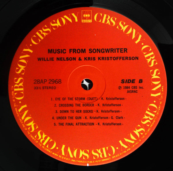 Willie Nelson & Kris Kristofferson - Music From Songwriter (LP, Album)