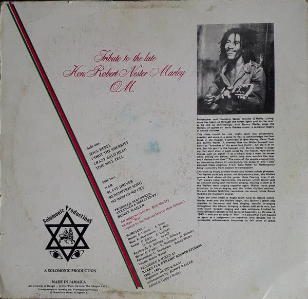 Bunny Wailer - Tribute (LP, Album)