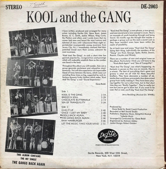 Kool And The Gang* - Kool And The Gang (LP, Album, All)