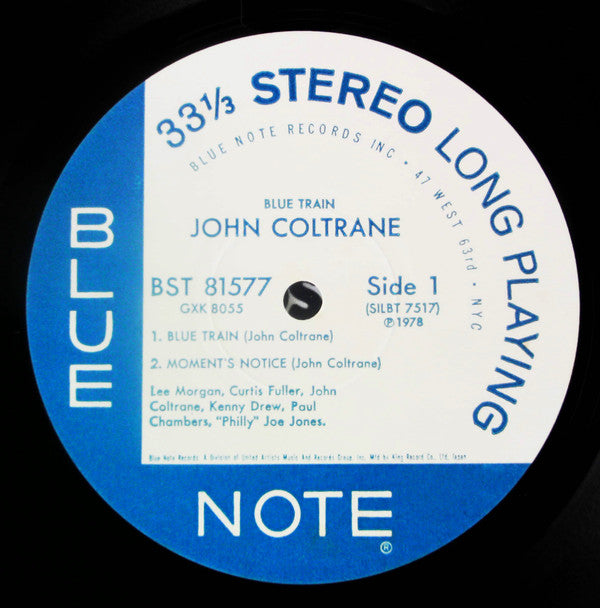 John Coltrane - Blue Train (LP, Album, RE)