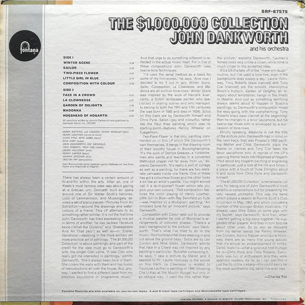 The John Dankworth Orchestra - The $1,000,000 Collection(LP, Album)