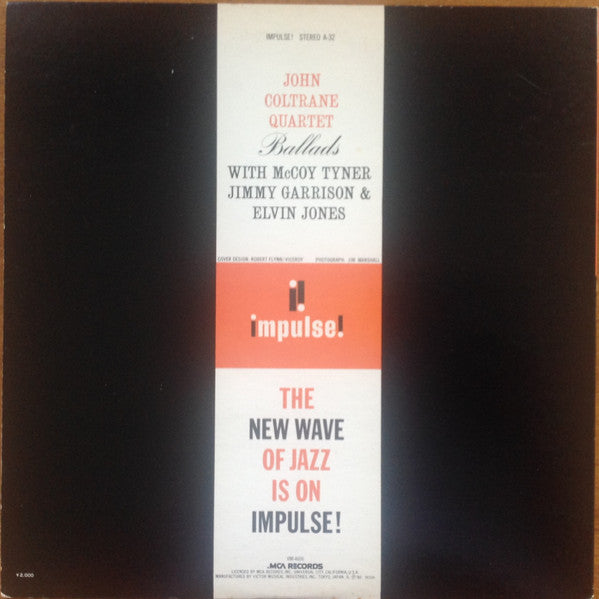 The John Coltrane Quartet - Ballads(LP, Album, RE, Gat)