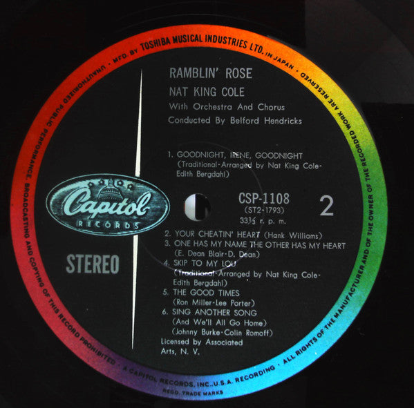 Nat King Cole - Ramblin' Rose (LP, Album, Rub)