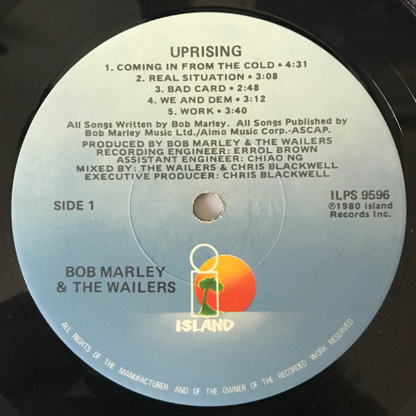 Bob Marley & The Wailers - Uprising (LP, Album, Los)