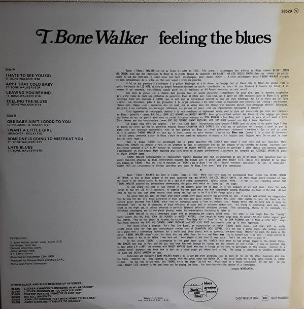 T.Bone Walker* - Feeling The Blues (LP, Album)