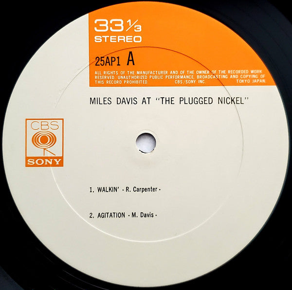 Miles Davis - Miles Davis At Plugged Nickel, Chicago (LP, Album)