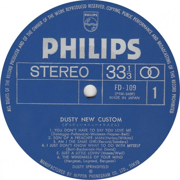 Dusty Springfield - New Custom (LP, Comp)