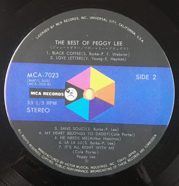 Peggy Lee - The Best Of Peggy Lee (LP, Comp)