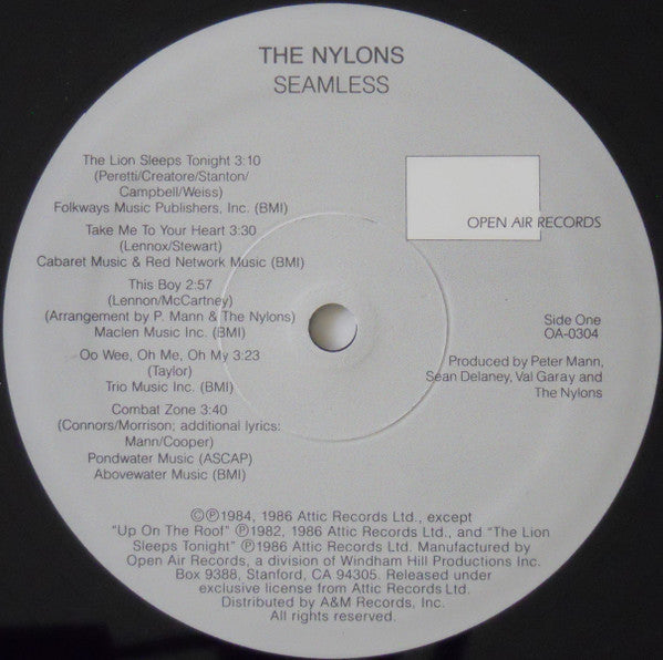 The Nylons - Seamless (LP, Album, All)