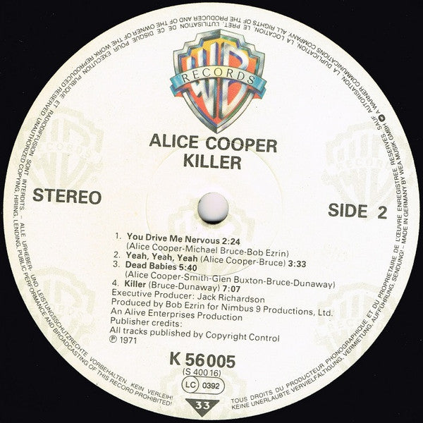 Alice Cooper - Killer (LP, Album, RE)