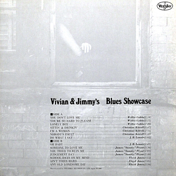 Various - Vivian & Jimmy's Blues Showcase (LP, Comp, Mono, Promo)