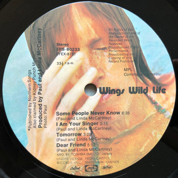 Wings (2) - Wild Life (LP, Album, RE)