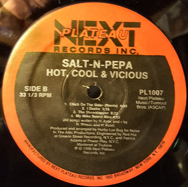 Salt'N Pepa* - Hot Cool Vicious (LP, Album, RE)