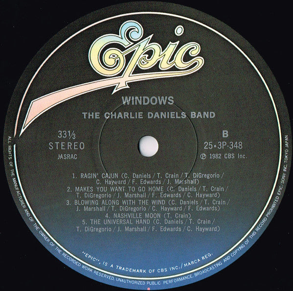 The Charlie Daniels Band - Windows (LP, Album)