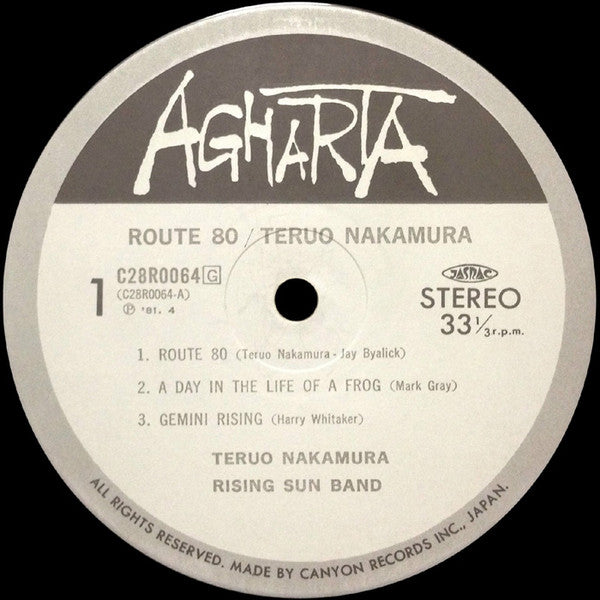 Teruo Nakamura Rising Sun Band - Route 80 (LP, Album)