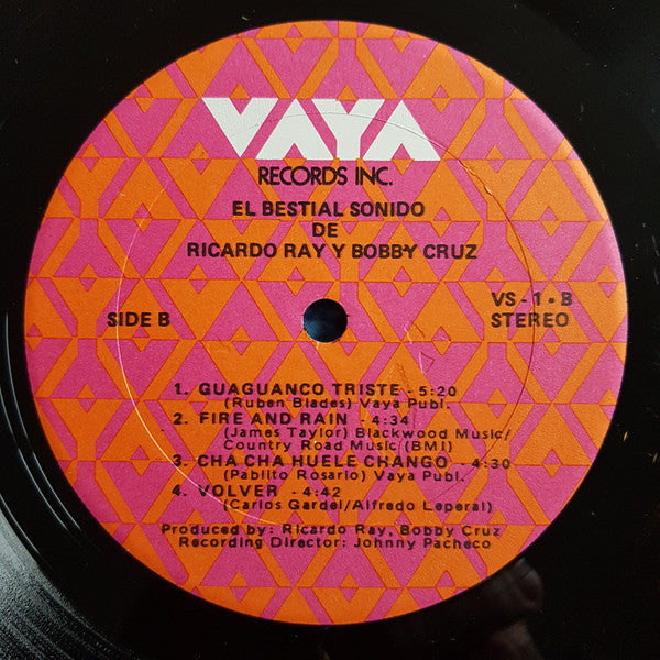 Ricardo Ray Y Bobby Cruz* - El Bestial Sonido De... (LP, Album)