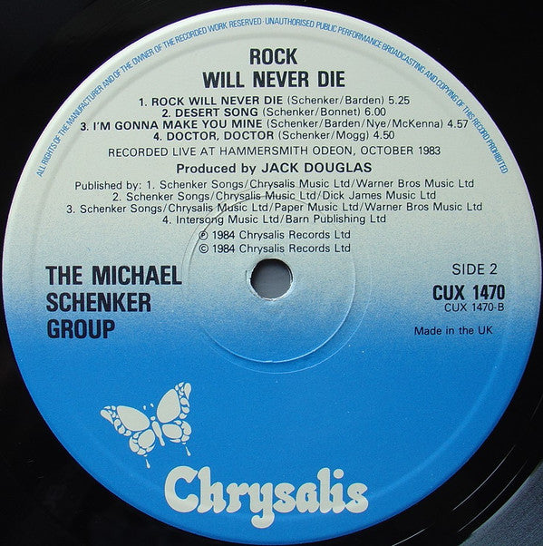 The Michael Schenker Group - Rock Will Never Die (LP, Album)