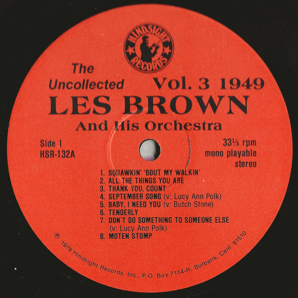 Les Brown And His Orchestra - The Uncollected Les Brown And His Orc...