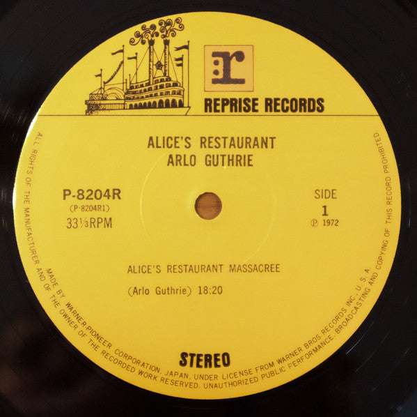 Arlo Guthrie - Alice's Restaurant (LP, Album)