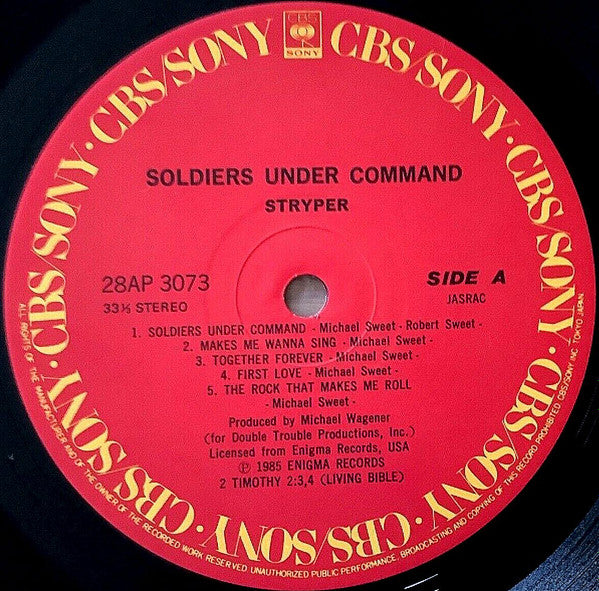 Stryper - Soldiers Under Command (LP, Album)