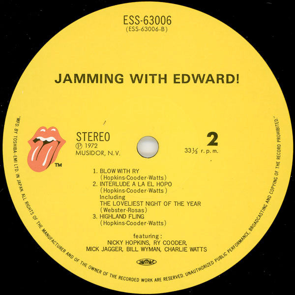 Nicky Hopkins - Jamming With Edward!(LP, Album, RE)